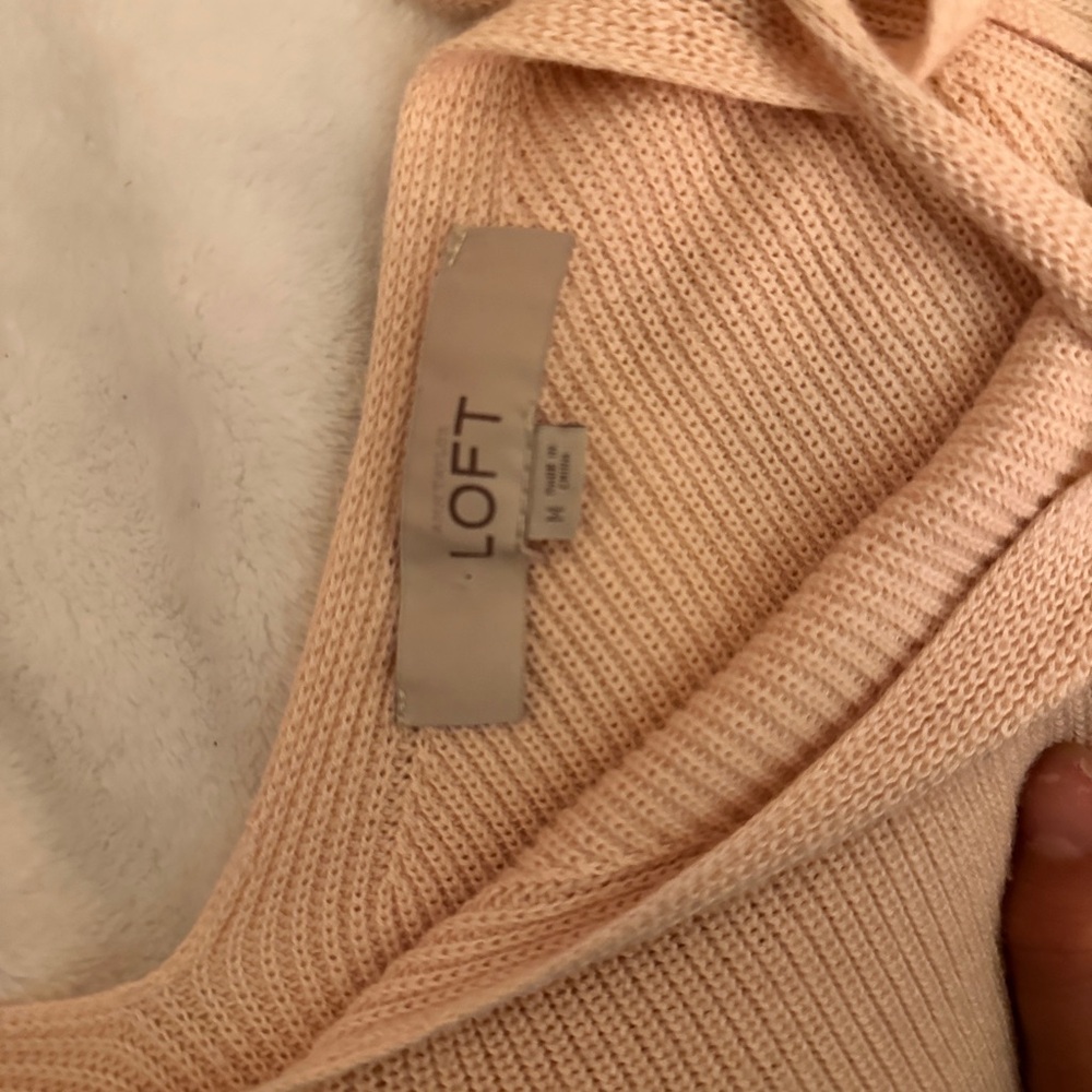 LOFT PINK KNIT TOP
